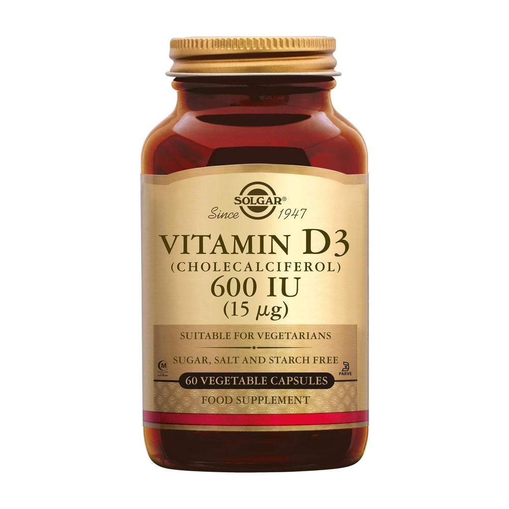 Vitamine D-3 600 IU capsules Supplement Solgar   