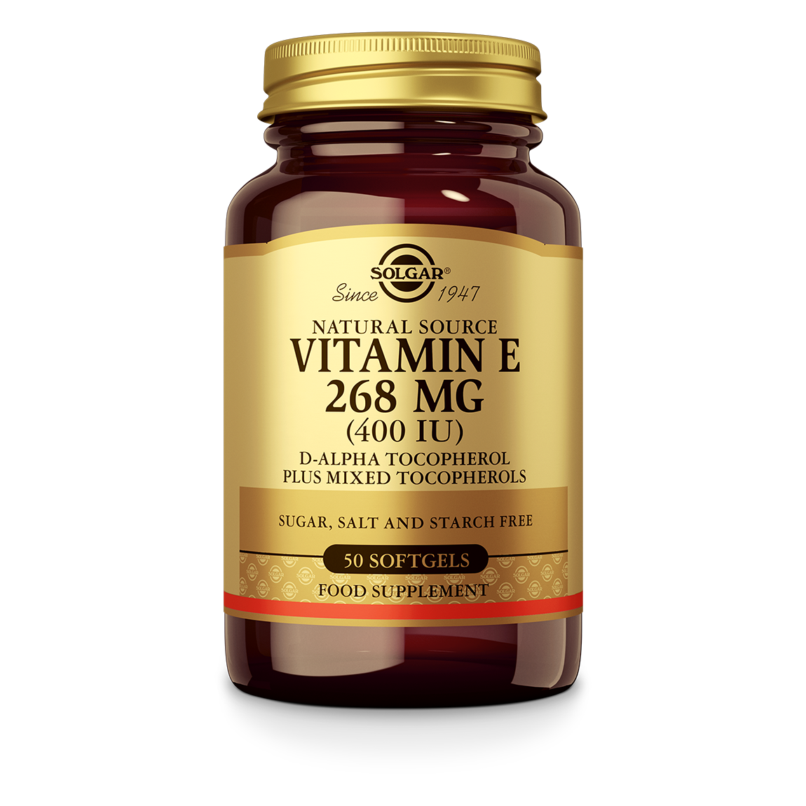 Vitamine E 268 mg/400 IU Complex Supplement Solgar 50
