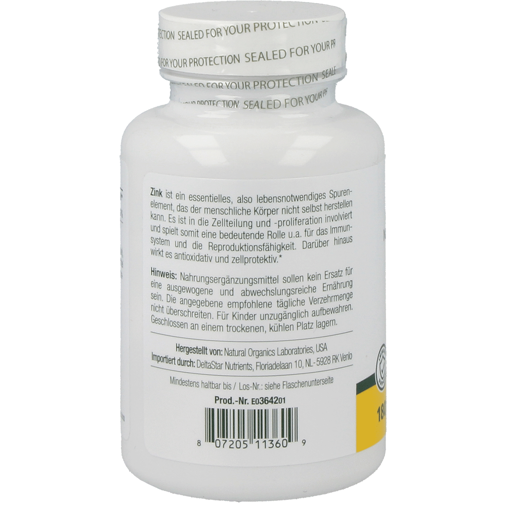 Zinc 30 mg Supplement Natures Plus   