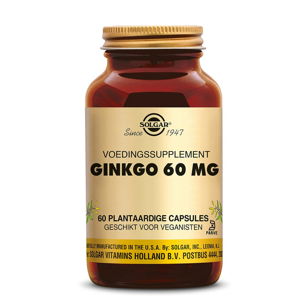 Ginkgo 60 mg Supplement Solgar 60  