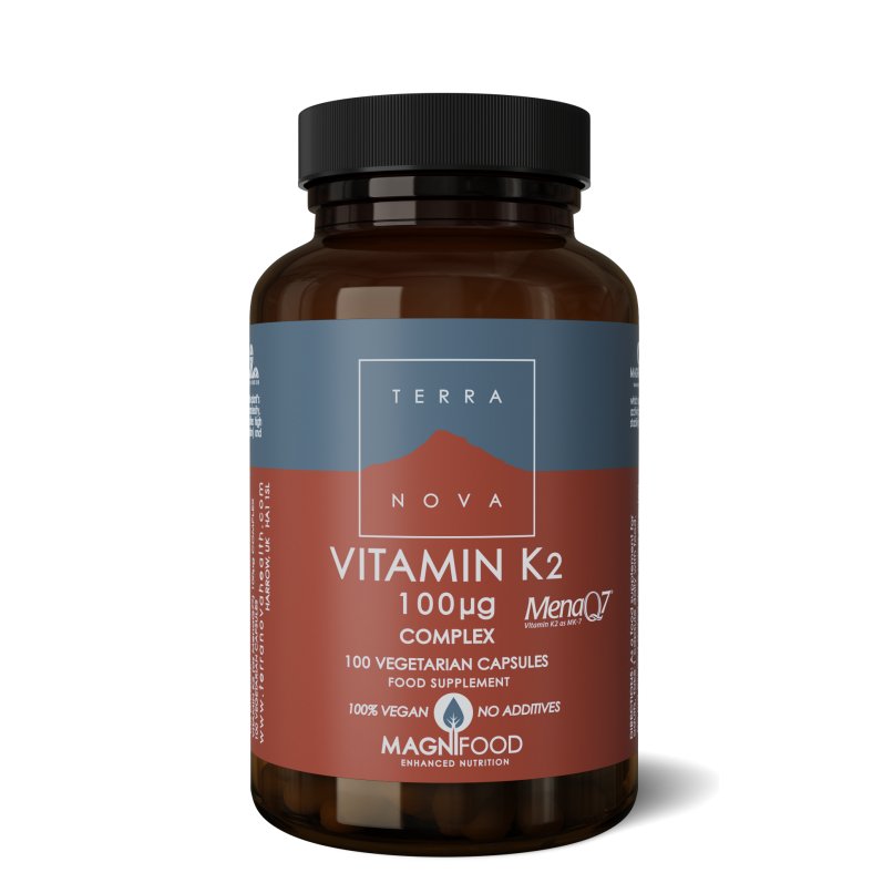 Vitamine K2 100ug Complex | 100 capsules Supplement Terranovabenelux   