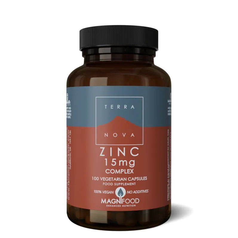 Zinc 15mg Complex | 100 capsules Supplement Terranovabenelux Default Title