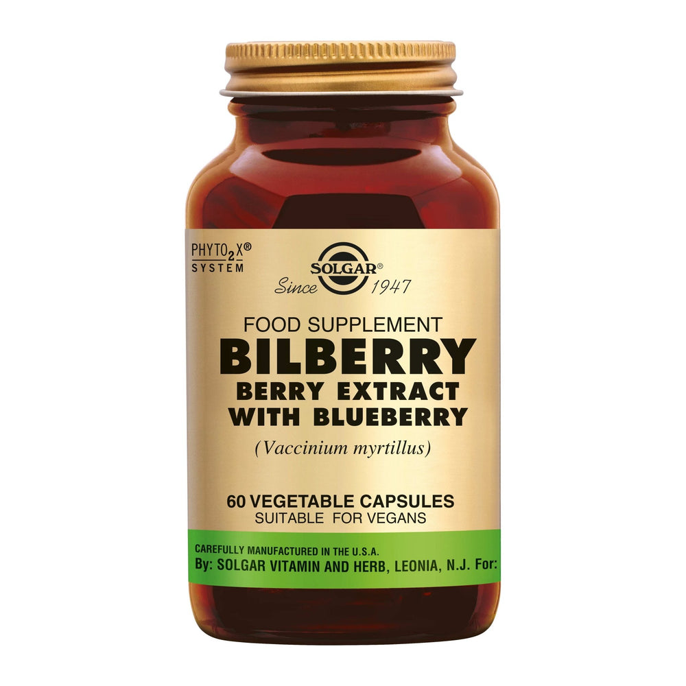 
                      
                        Bilberry Berry (Bosbes) Extract Supplement Solgar   
                      
                    