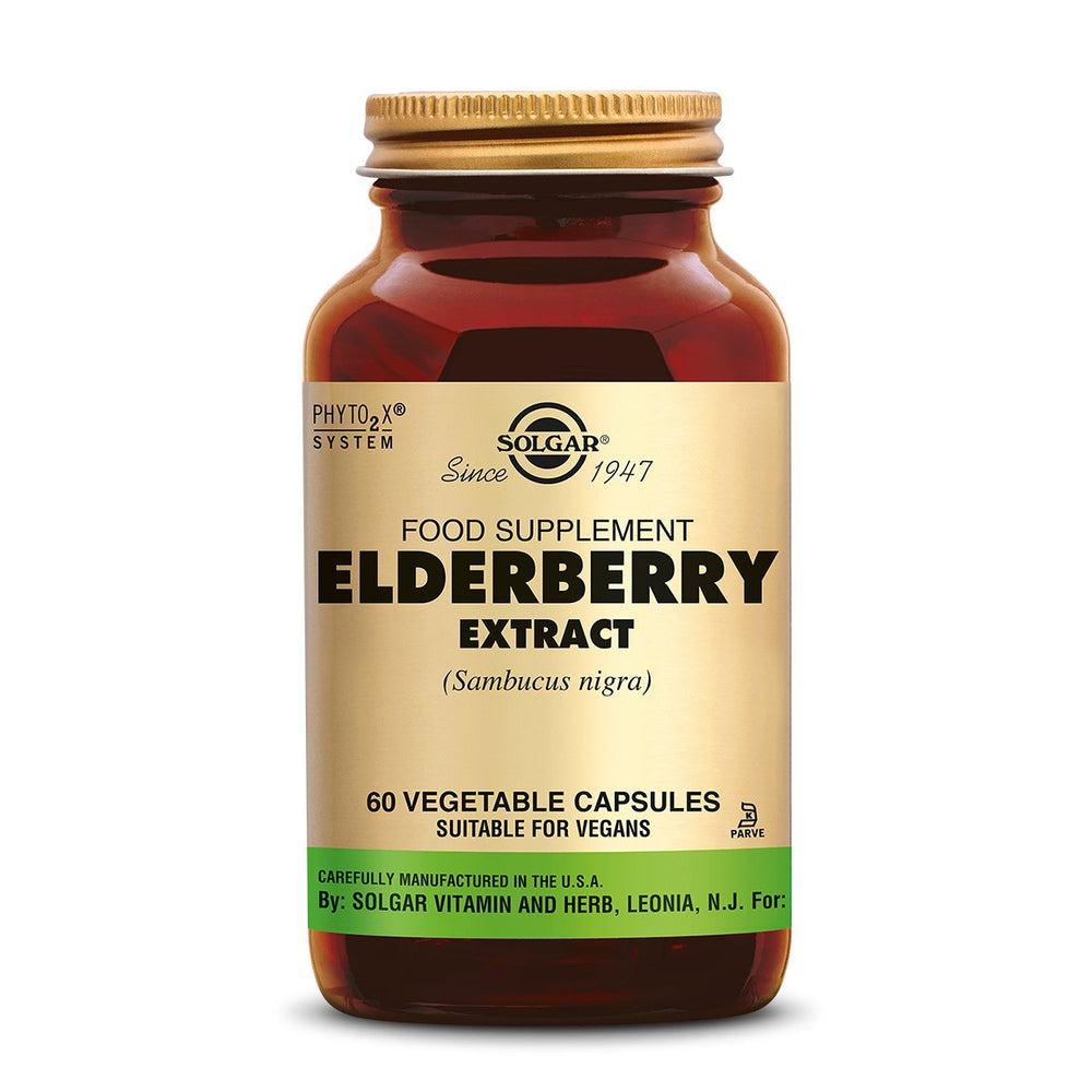 Elderberry (Vlierbes) Extract Supplement Solgar 60  