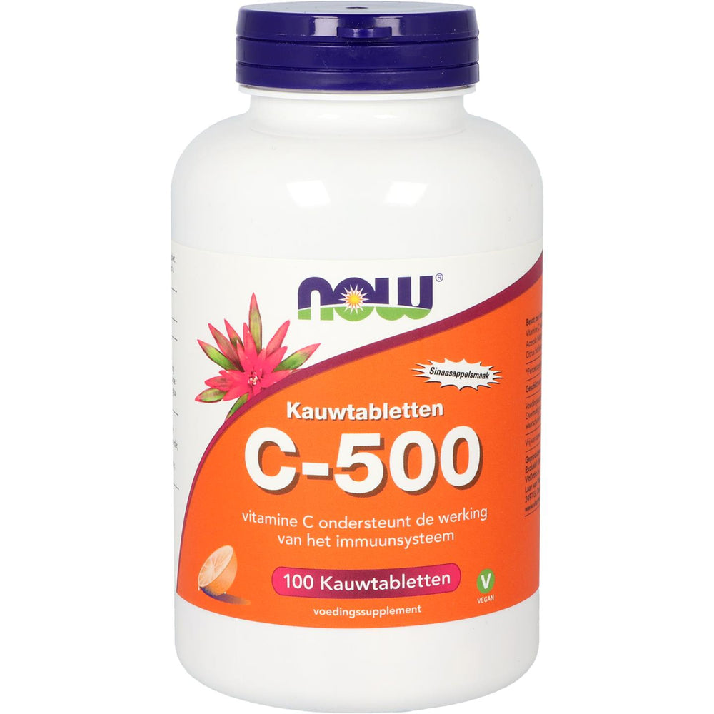 C-500 Kauwtabletten Sinaasappelsmaak Vitamine C NOW Default Title