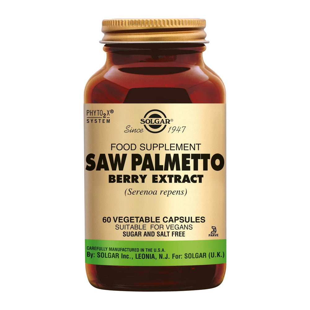 
                      
                        Saw Palmetto (Zaagpalm) Berry Extract Supplement Solgar   
                      
                    