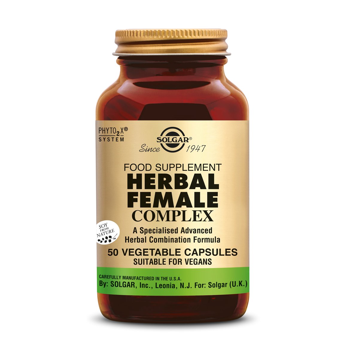 Herbal Female Kruiden Complex voor Vrouwen Supplement Solgar 50  