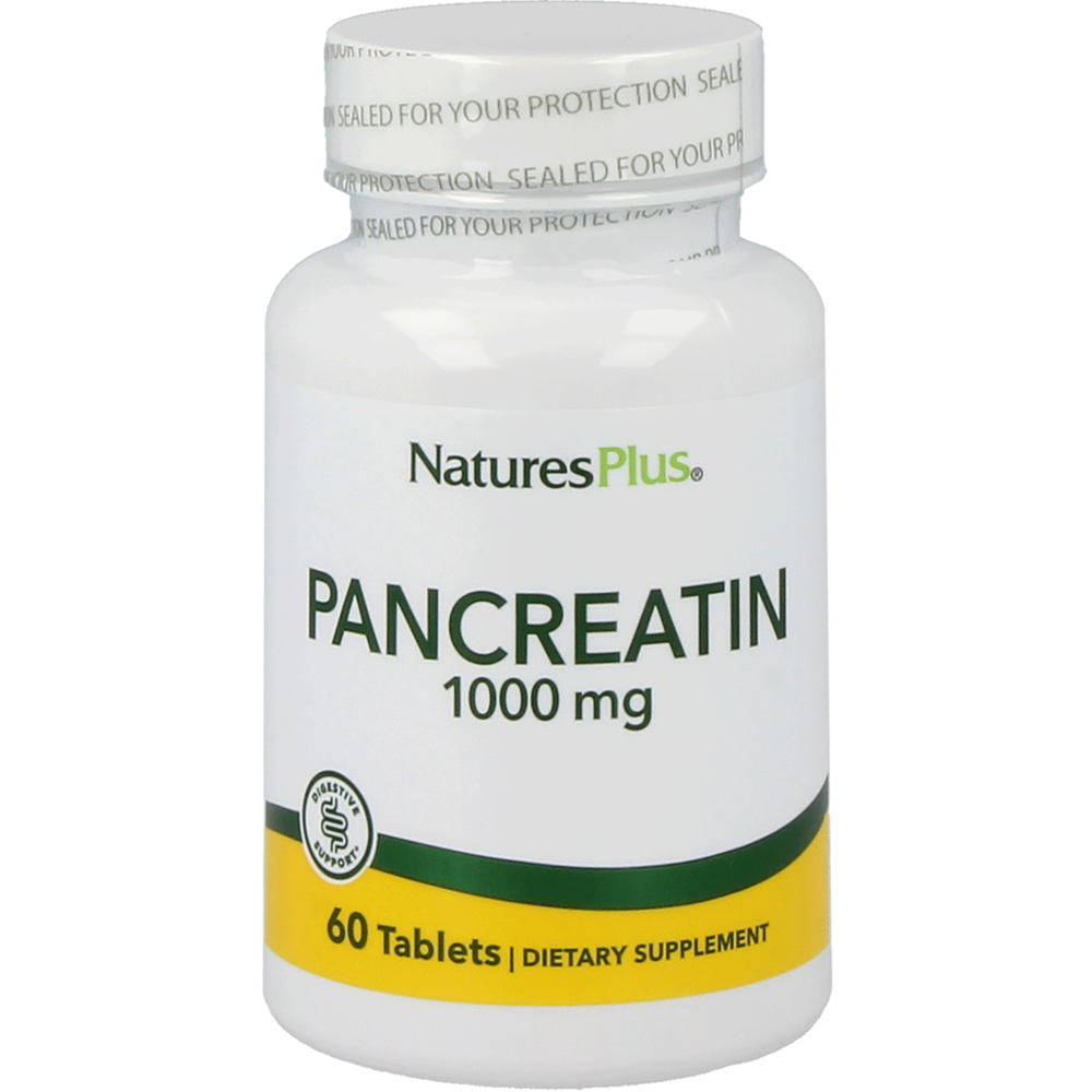 
                      
                        Pancreatin 1000 mg Supplement Natures Plus Default Title  
                      
                    