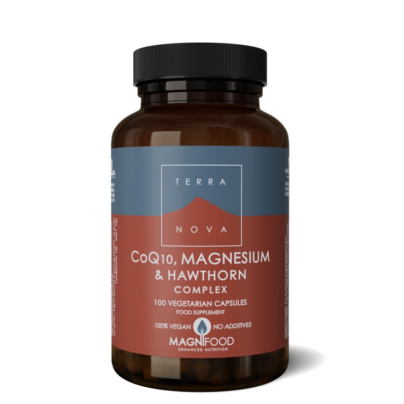 CoQ10, Magnesium & Hawthorn Complex | 100 capsules Supplement Terranovabenelux   