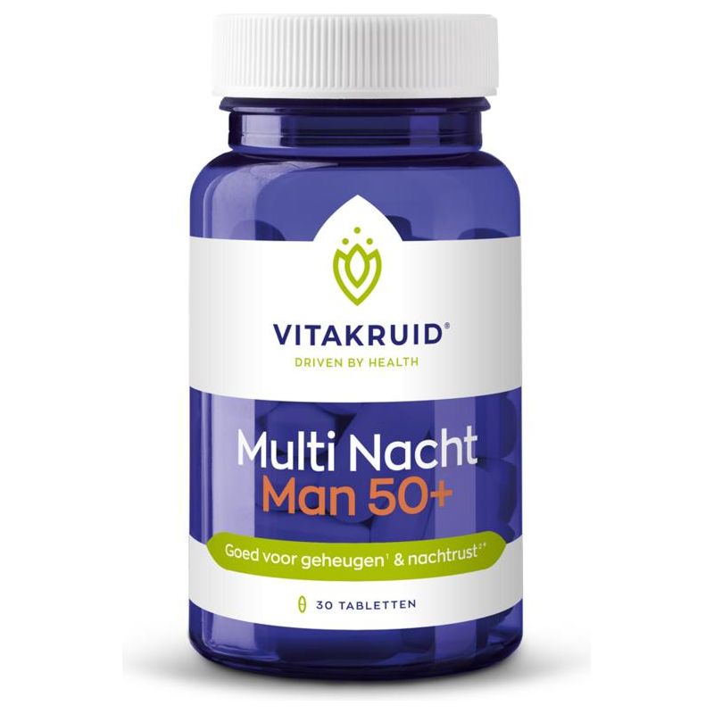 Vitakruid Multi nacht man 50+ Supplement Vitakruid   