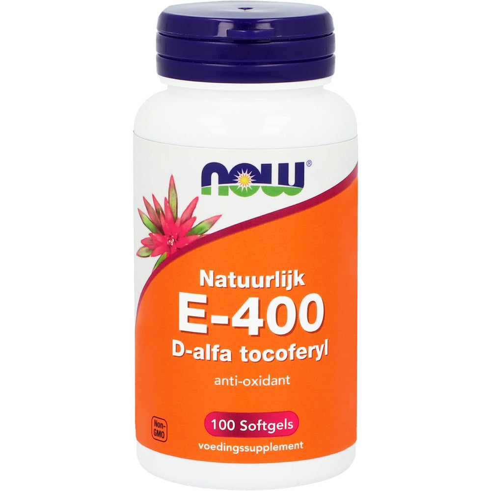 
                      
                        E-400 D-alfa tocoferyl Vitamine E NOW Default Title
                      
                    