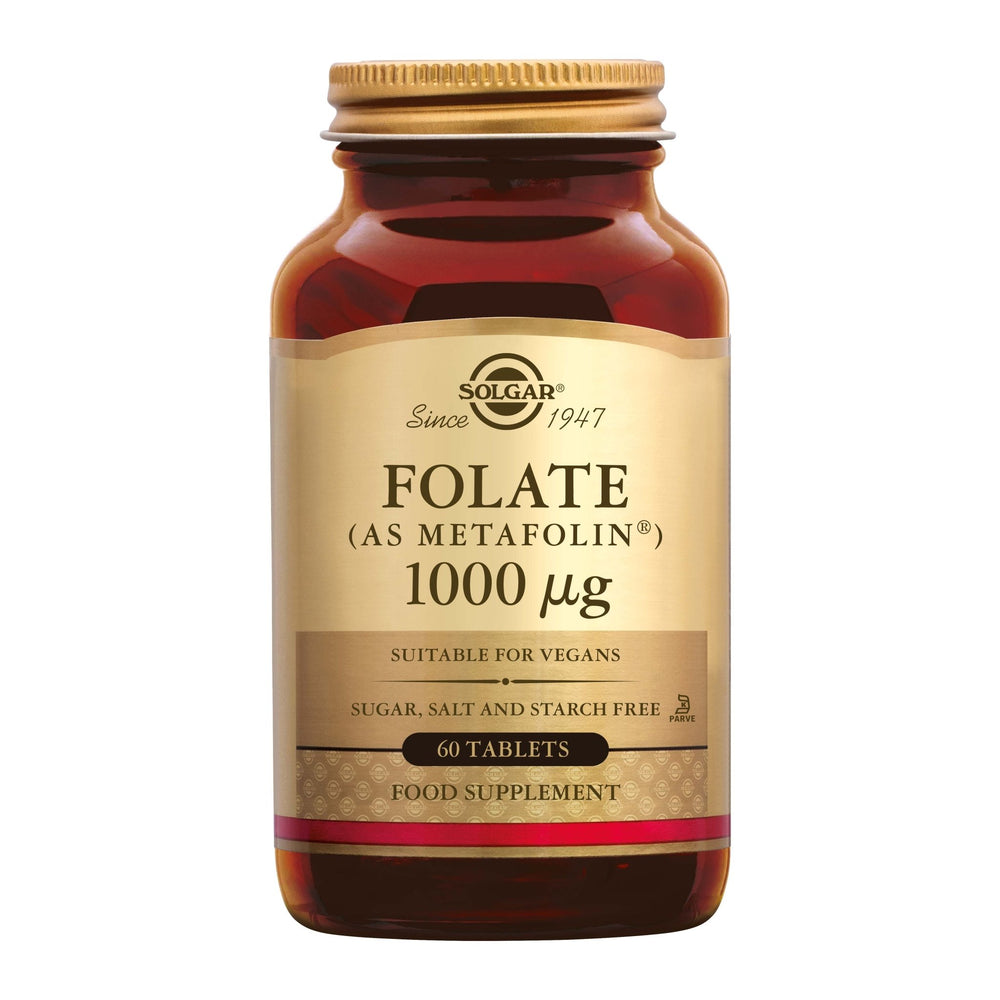 
                      
                        Folate (Folaat) 1000 mcg Supplement Solgar   
                      
                    