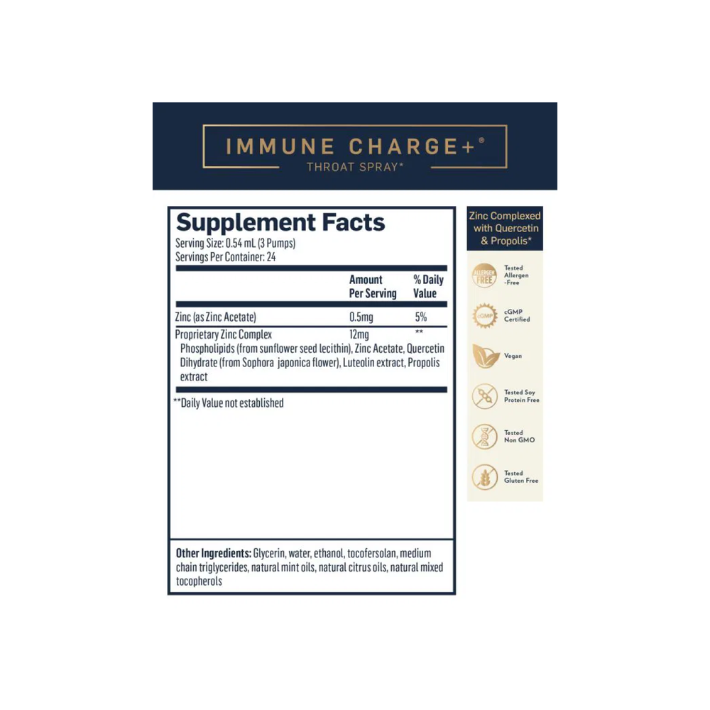 
                      
                        Immune Charge+®Throat Spray Liposomale producten Quicksilver Scientific
                      
                    