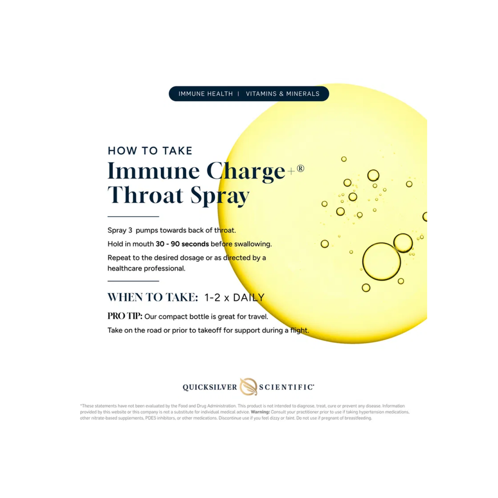 
                      
                        Immune Charge+®Throat Spray Liposomale producten Quicksilver Scientific
                      
                    