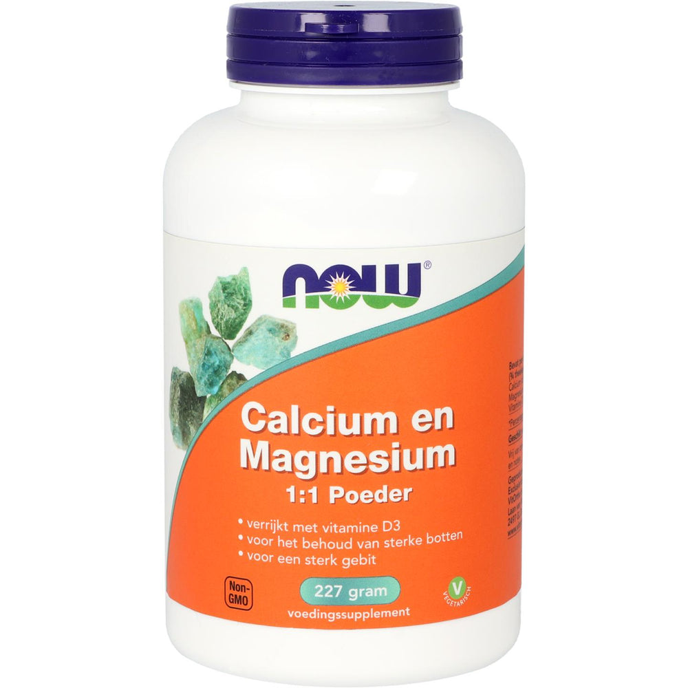 
                      
                        Calcium Magnesium 1:1 Poeder Mineralen NOW Default Title
                      
                    