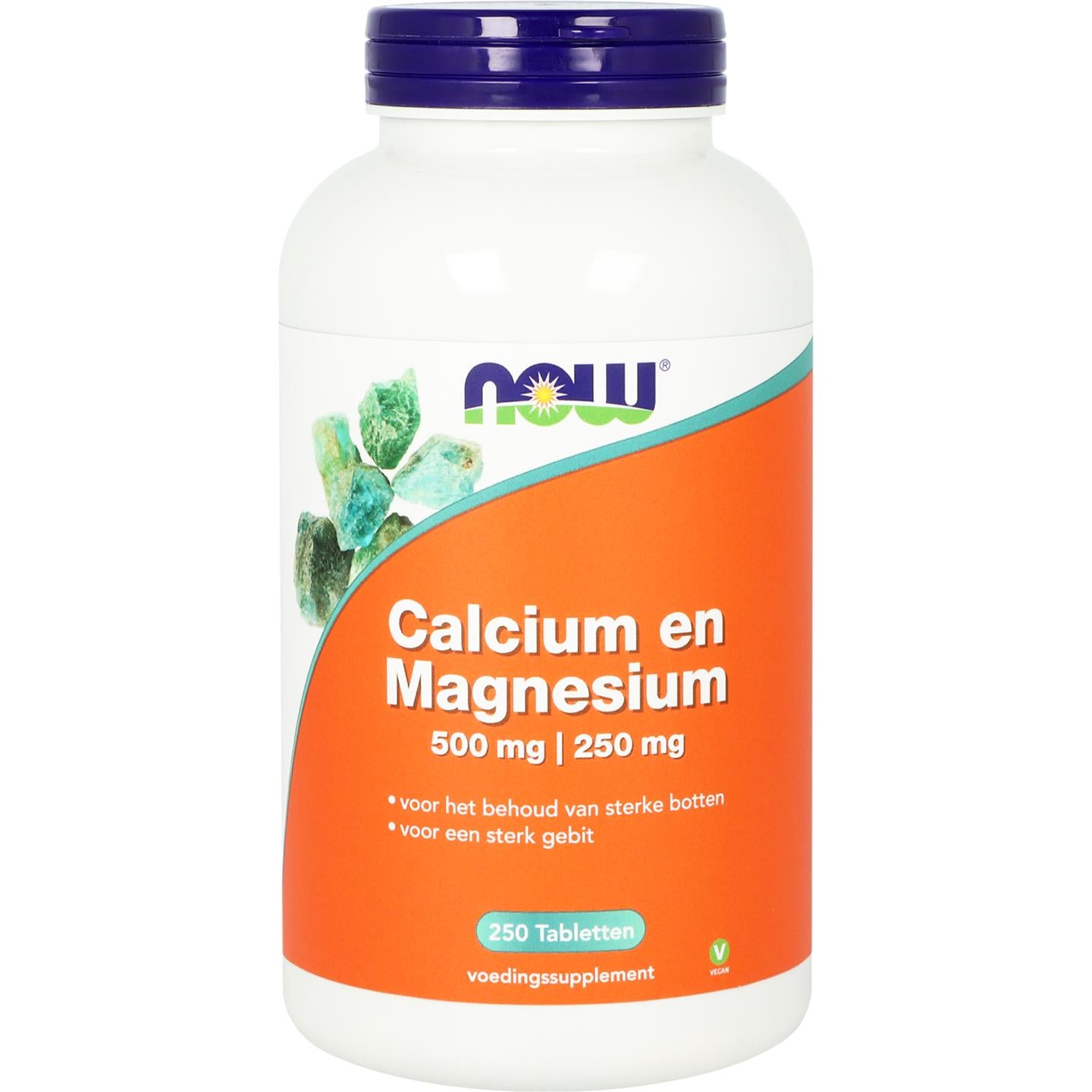 Calcium 500 mg en Magnesium 250 mg Mineralen NOW Default Title