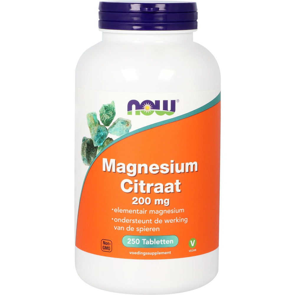 Magnesium Citraat 200 mg Mineralen NOW Default Title