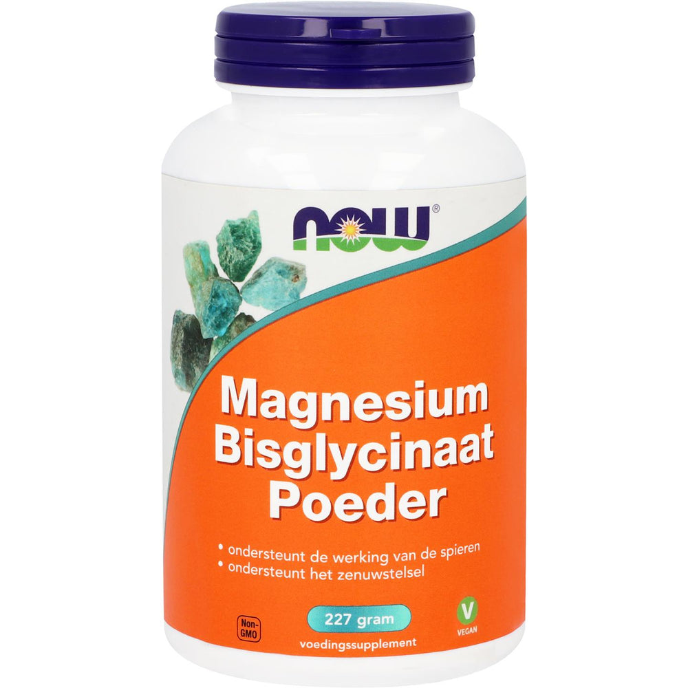 Magnesium Bisglycinaat Poeder Mineralen NOW Default Title