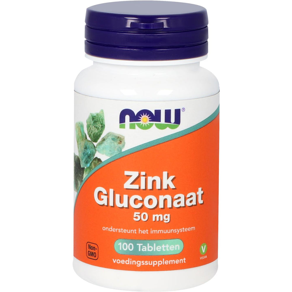 
                      
                        Zink Gluconaat 50 mg Mineralen NOW Default Title
                      
                    