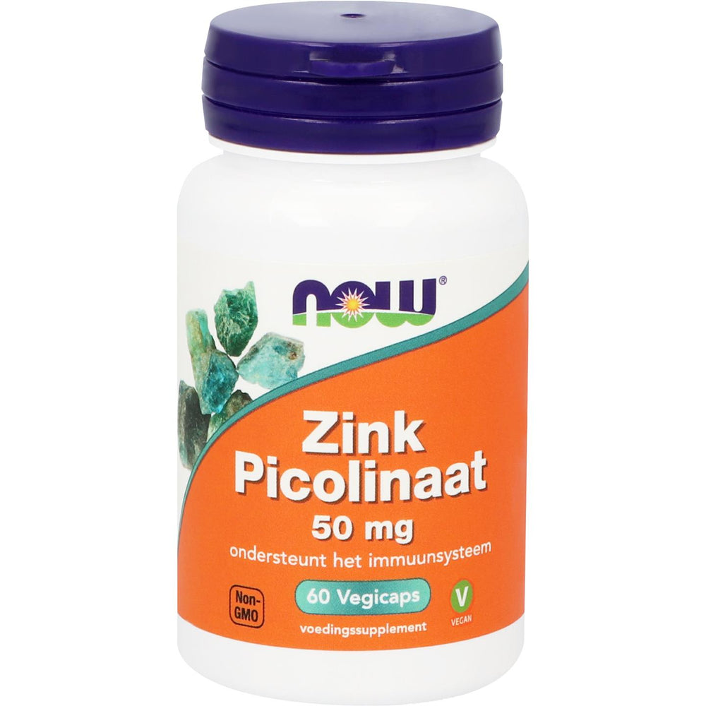 Zink Picolinaat 50 mg Mineralen NOW Default Title