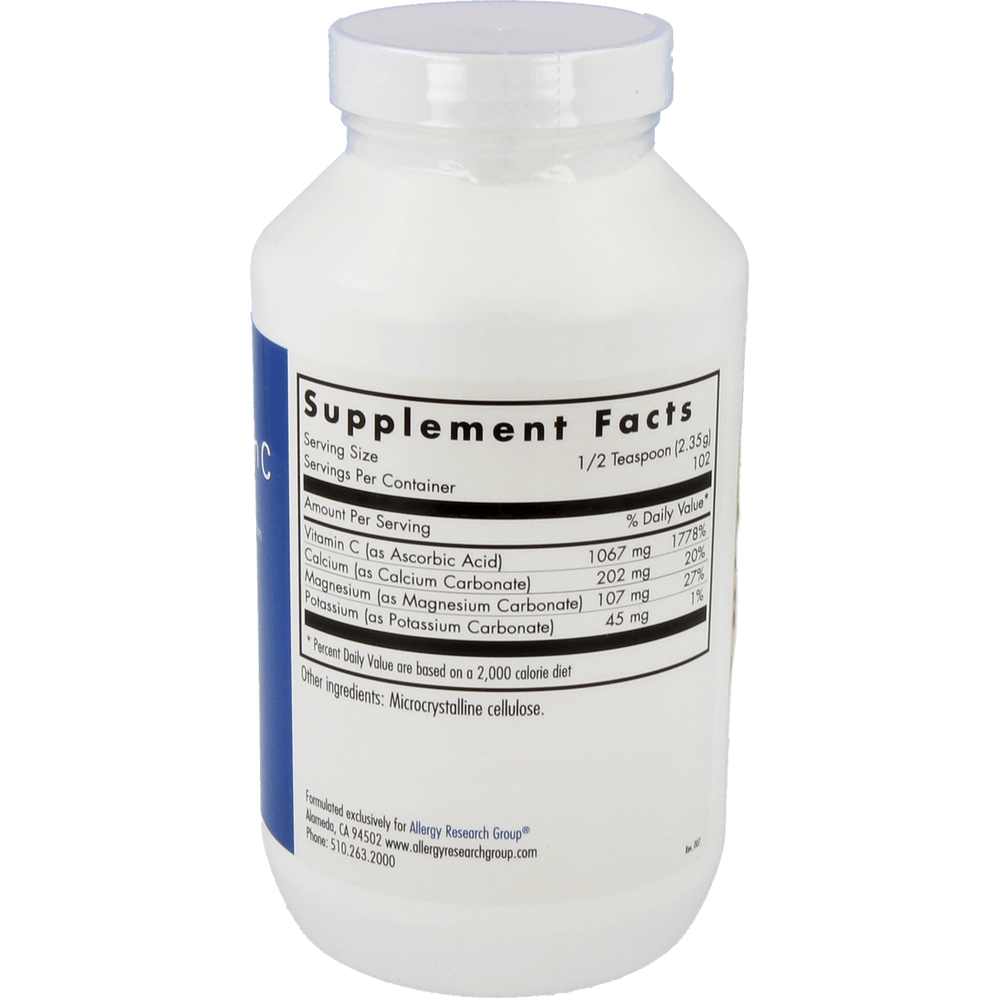 
                      
                        Buffered Vitamin C Powder Supplement Allergy Research Group   
                      
                    