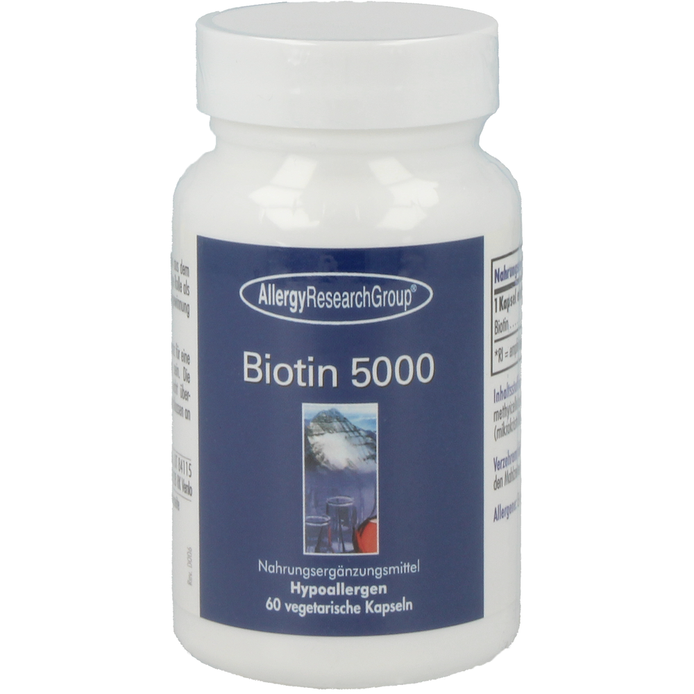 
                      
                        Biotin 5000 Supplement Allergy Research Group Default Title  
                      
                    