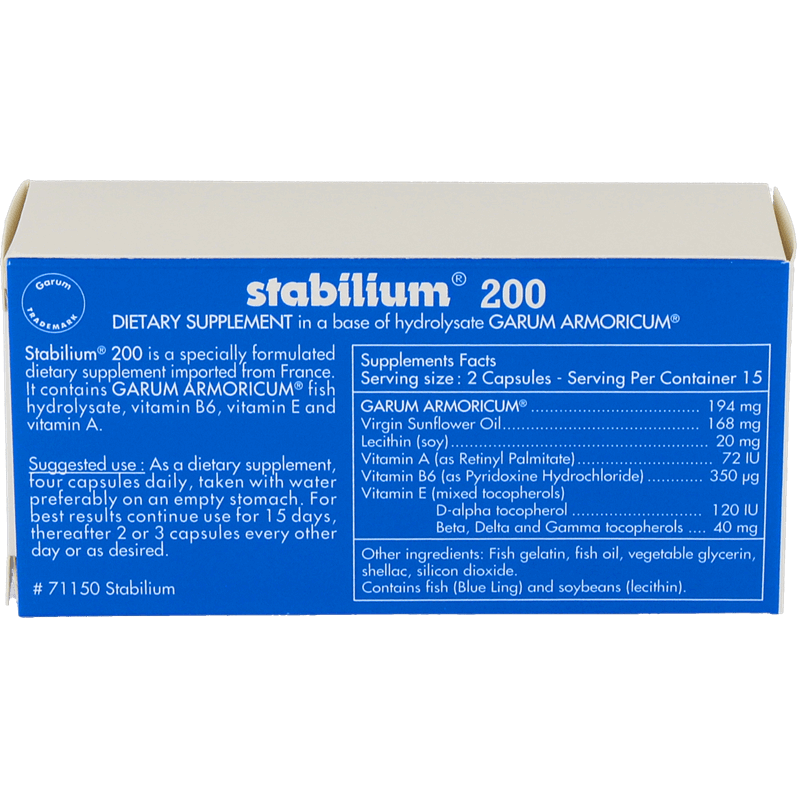 Stabilium® 200 Supplement Allergy Research Group   