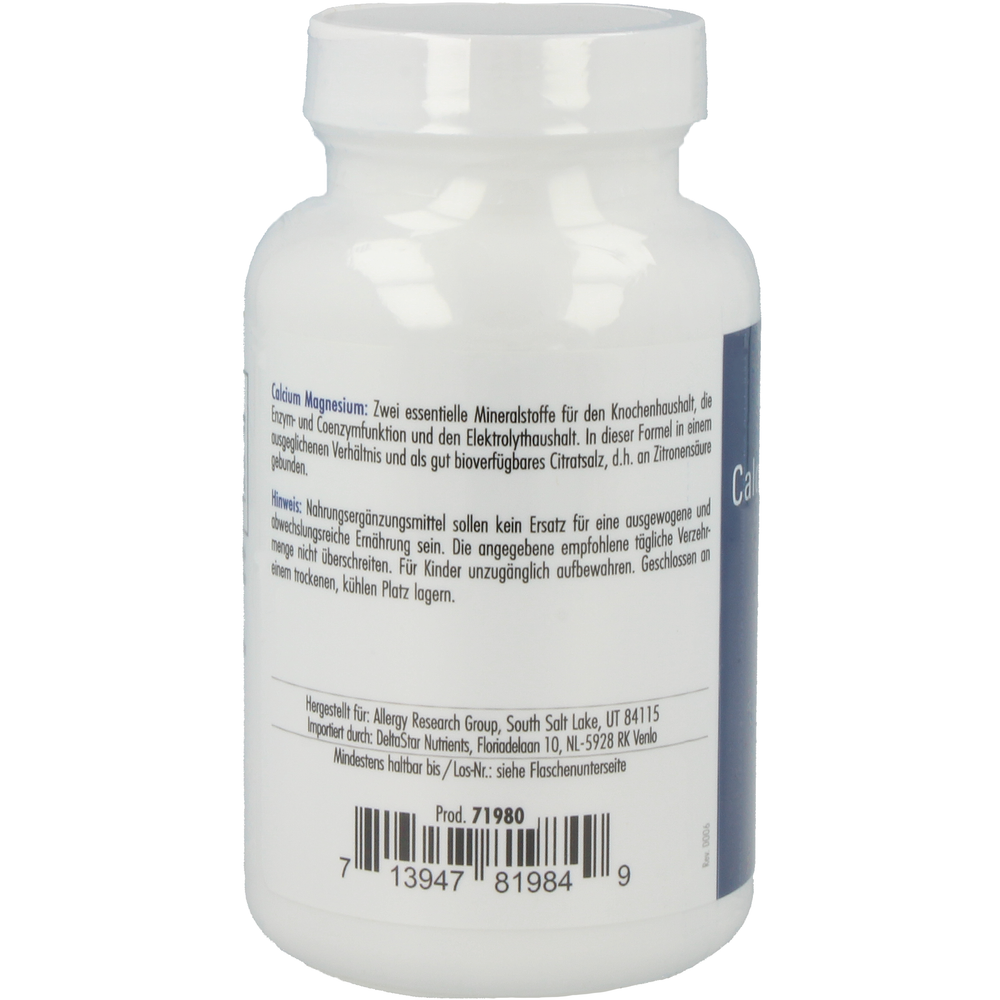 
                      
                        Calcium Magnesium Citrate Supplement Allergy Research Group   
                      
                    