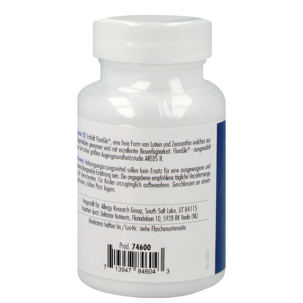 
                      
                        Lutein 20 mg Supplement Allergy Research Group   
                      
                    