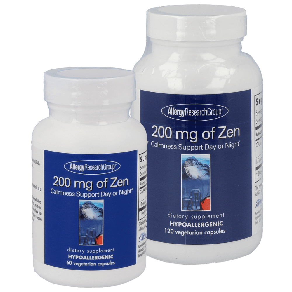 
                      
                        200 mg of Zen Supplement Allergy Research Group   
                      
                    