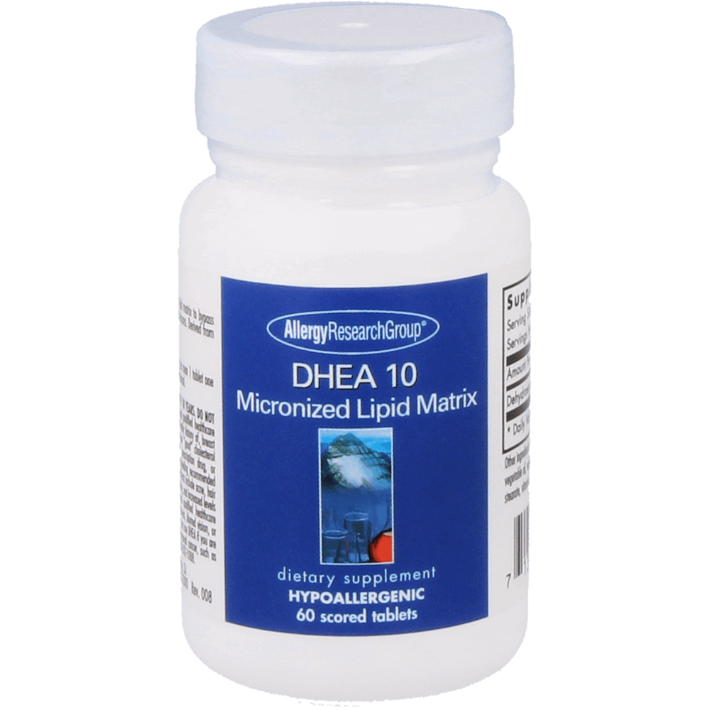 
                      
                        DHEA 10 mg Supplement Allergy Research Group Default Title  
                      
                    