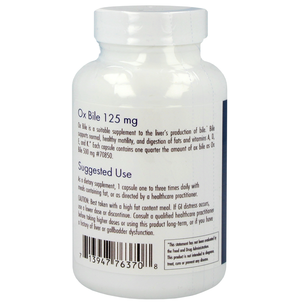 
                      
                        Ox Bile 125 mg Supplement Allergy Research Group   
                      
                    