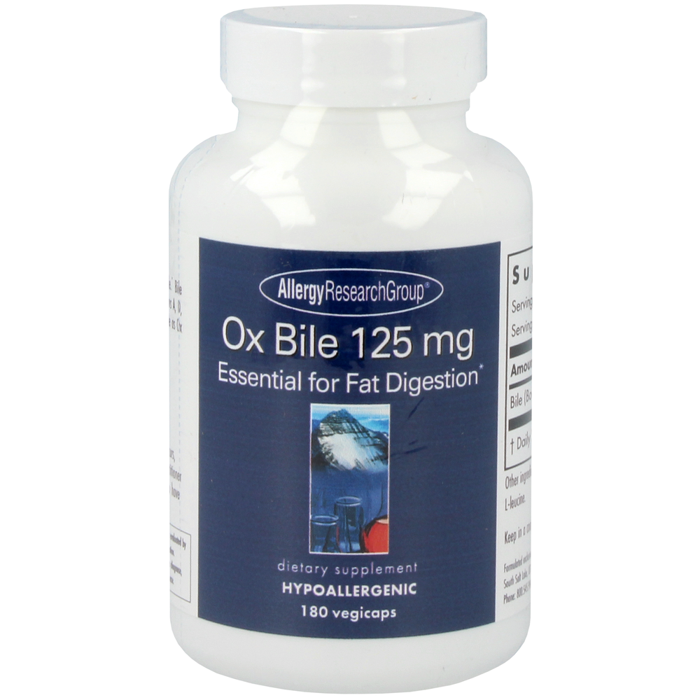 Ox Bile 125 mg Supplement Allergy Research Group Default Title  