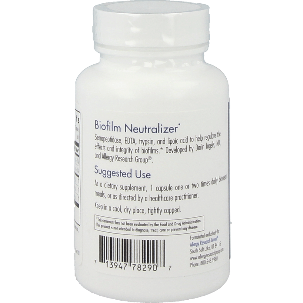 
                      
                        Biofilm Neutralizer* Supplement Allergy Research Group   
                      
                    