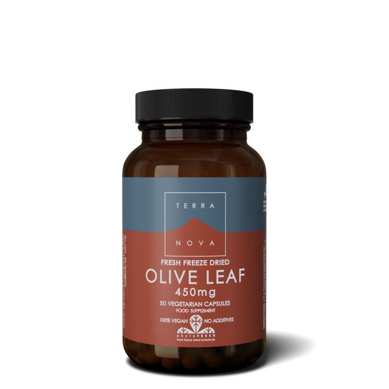 Olive Leaf 450mg | 50 capsules Supplement Terranovabenelux   