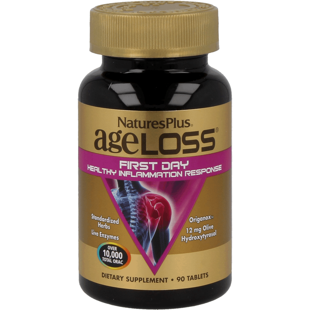 
                      
                        AgeLoss 1st Day Inflammation Support, 90 Tabl. Supplement Natures Plus Default Title  
                      
                    