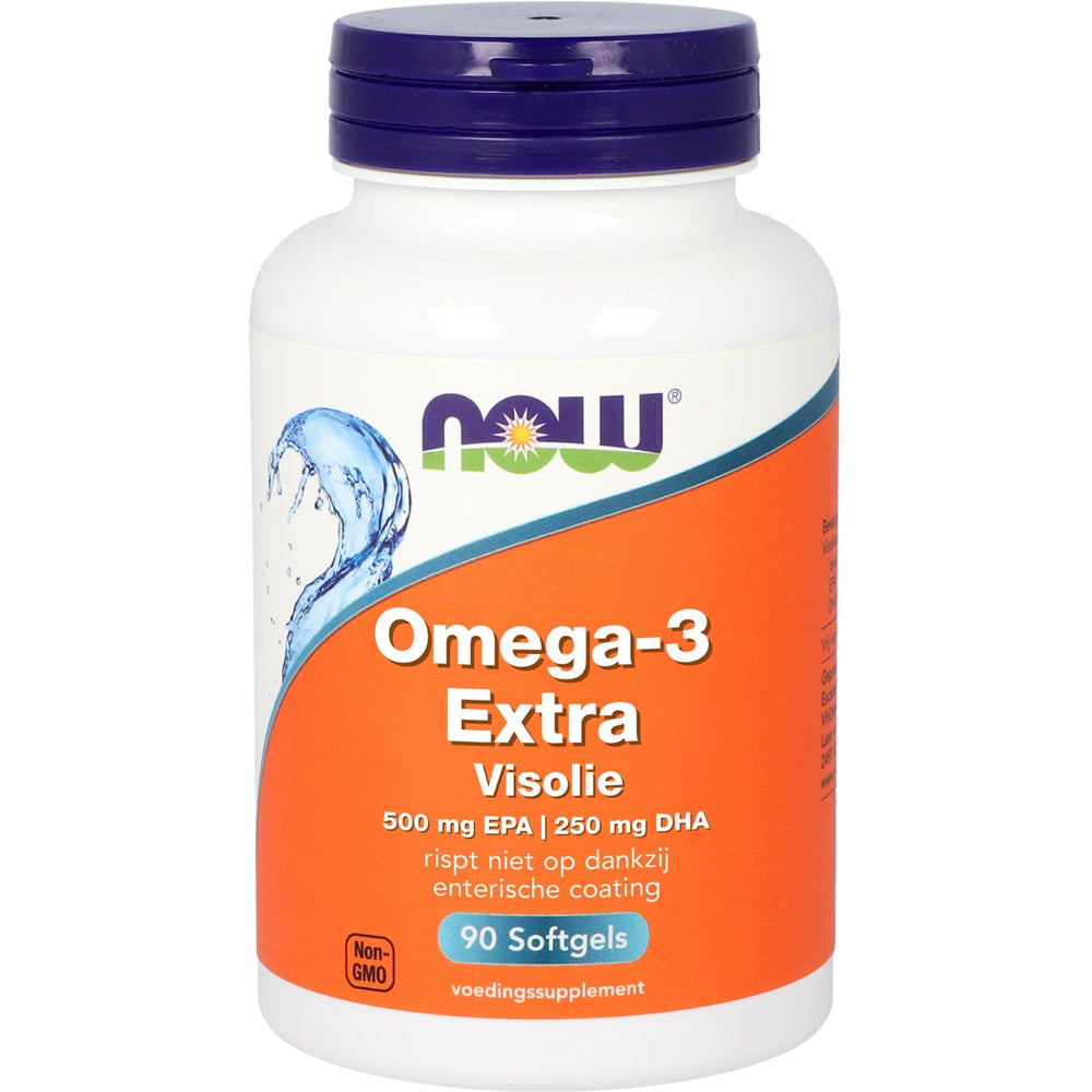 Omega-3 Extra Visolie 500 mg EPA 250 mg DHA Vetzuren NOW Default Title