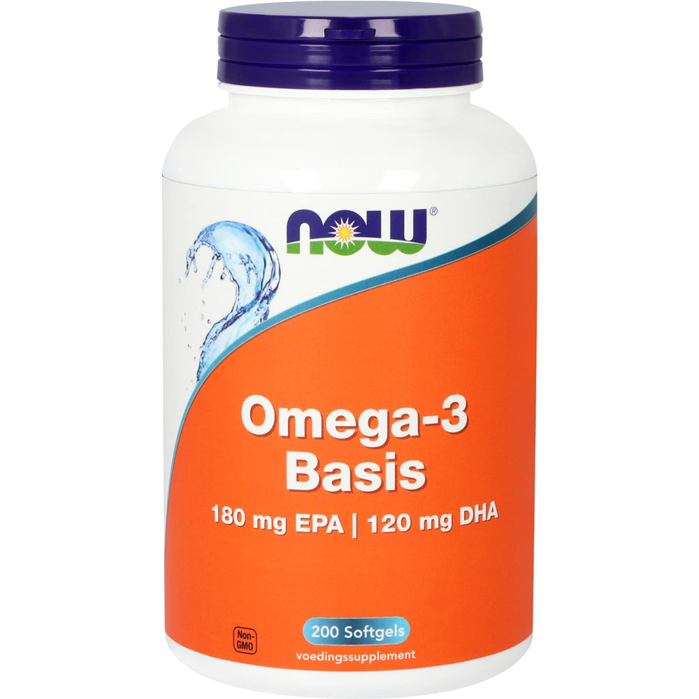 Omega-3 Basis Visolie 180 mg EPA 120 mg DHA Vetzuren NOW Default Title