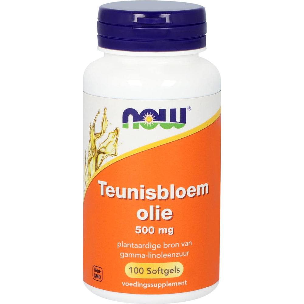 Teunisbloemolie 500 mg Vetzuren NOW Default Title