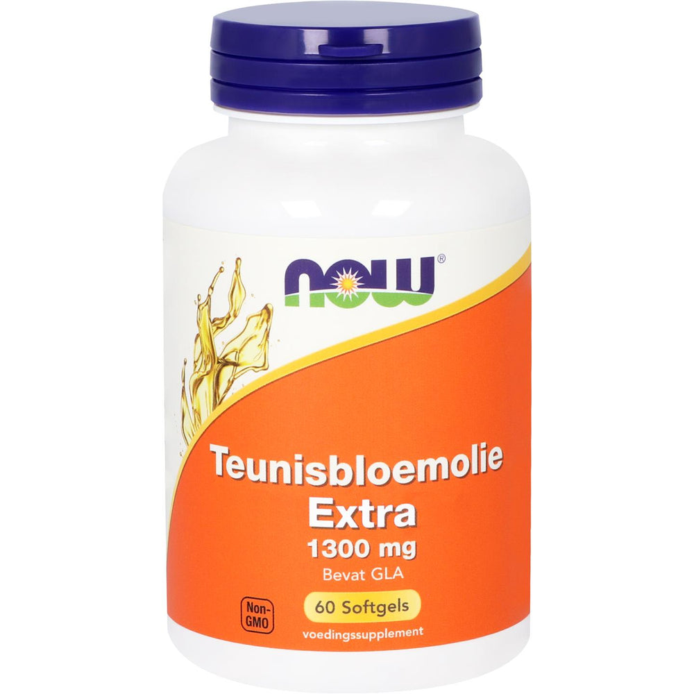 Teunisbloemolie Extra 1300 mg Vetzuren NOW Default Title