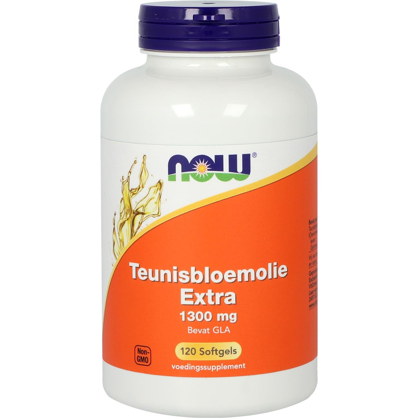 Teunisbloemolie Extra 1300 mg Vetzuren NOW Default Title