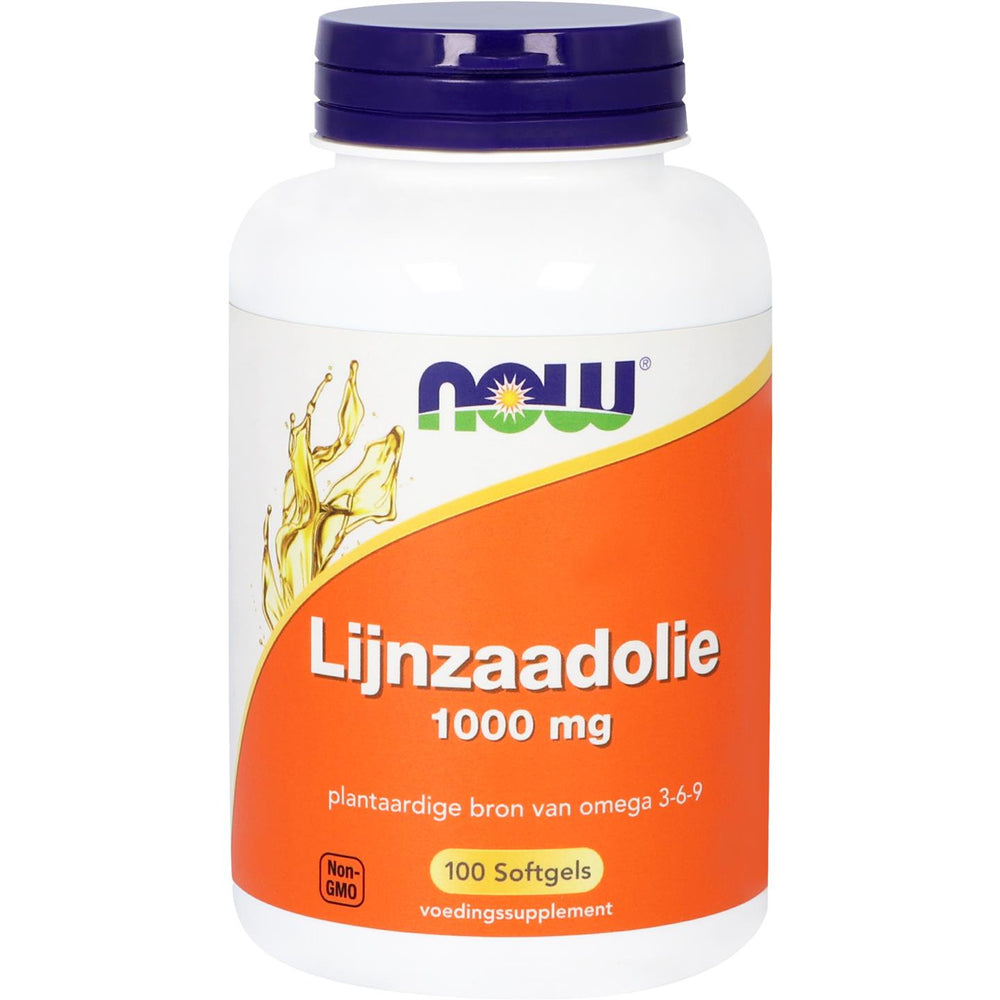 Lijnzaadolie 1000 mg Vetzuren NOW Default Title