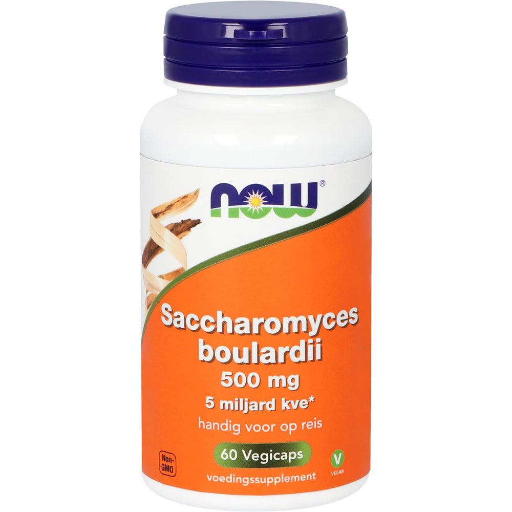 Saccharomyces boulardii 500 mg Probiotica, vezels en enzymen NOW Default Title