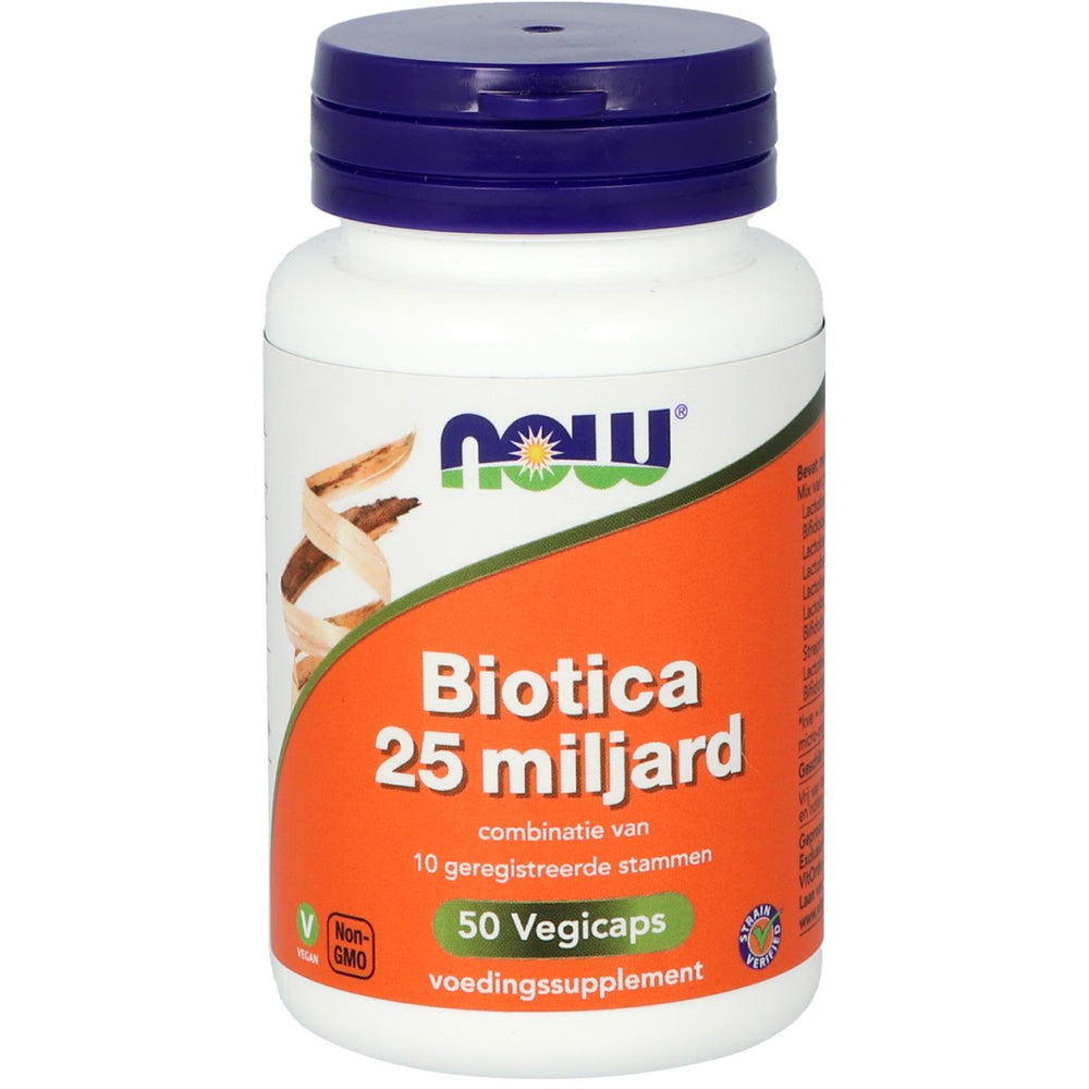 Biotica 25 miljard Probiotica, vezels en enzymen NOW Default Title