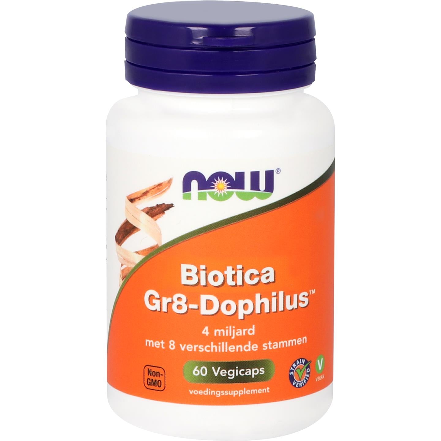 Biotica Gr8-Dophilus Probiotica, vezels en enzymen NOW Default Title