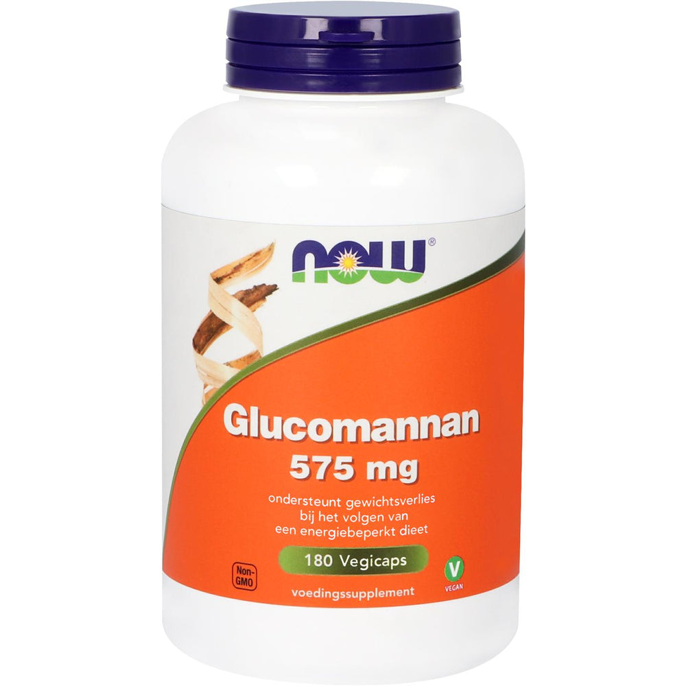 Glucomannan 575 mg Probiotica, vezels en enzymen NOW Default Title