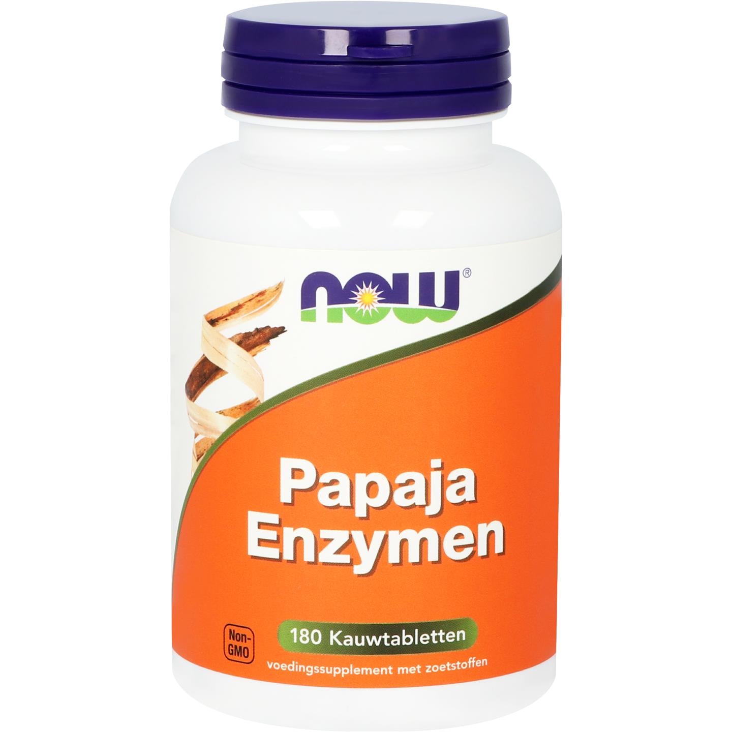 Papaja Enzymen Probiotica, vezels en enzymen NOW Default Title