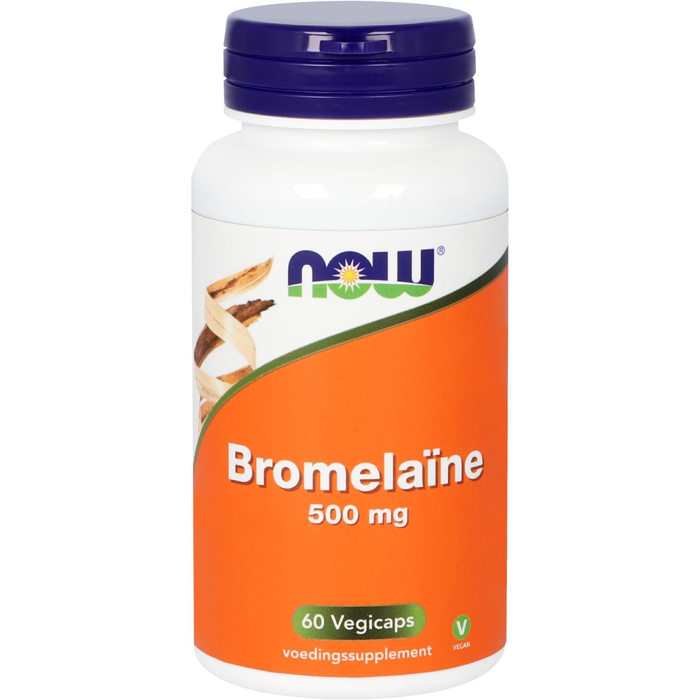 Bromelaïne 500 mg Probiotica, vezels en enzymen NOW Default Title