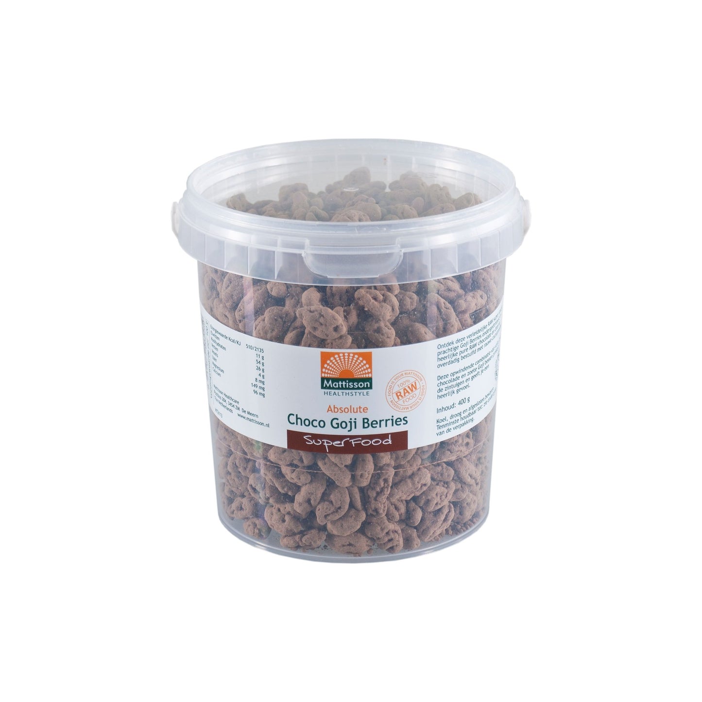 Choco Goji Bessen raw - 400 g Supplement Mattisson   