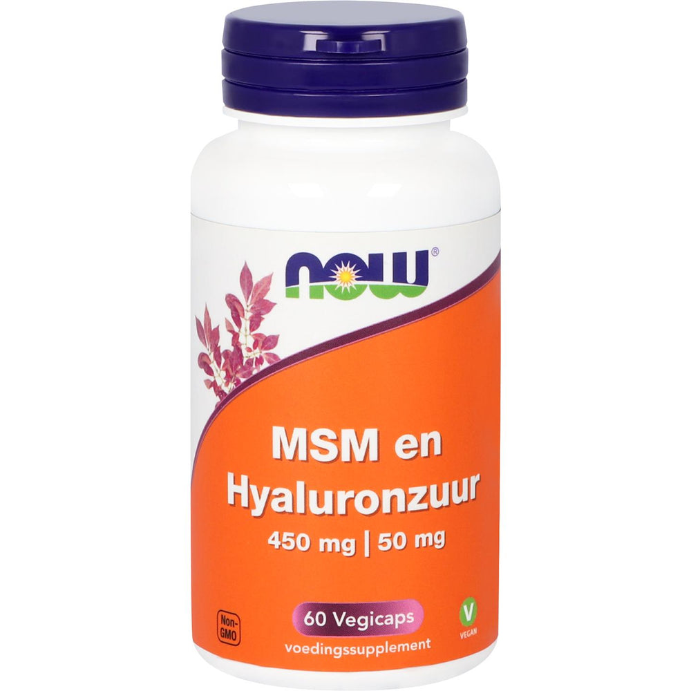 MSM 450 mg en Hyaluronzuur 50 mg Overige producten NOW Default Title